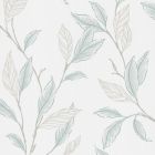 Papier Peint Expansé sur Intissé - Feuillage Turquoise
