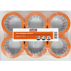PVC Orange Lot de 6 