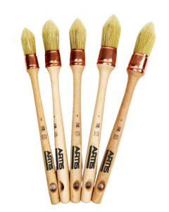 Lot brosses à rechampir tradition - 5 pièces