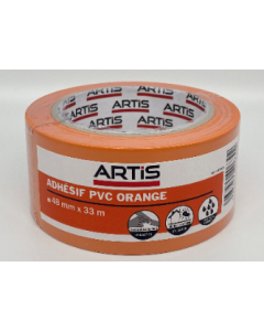 Ruban adhésif PVC orange 33m x 48mm