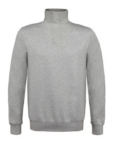Sweat col zippé - Gris